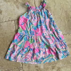 Lilly Pulitizer Pink and Blue Dress Size 4-5 kids